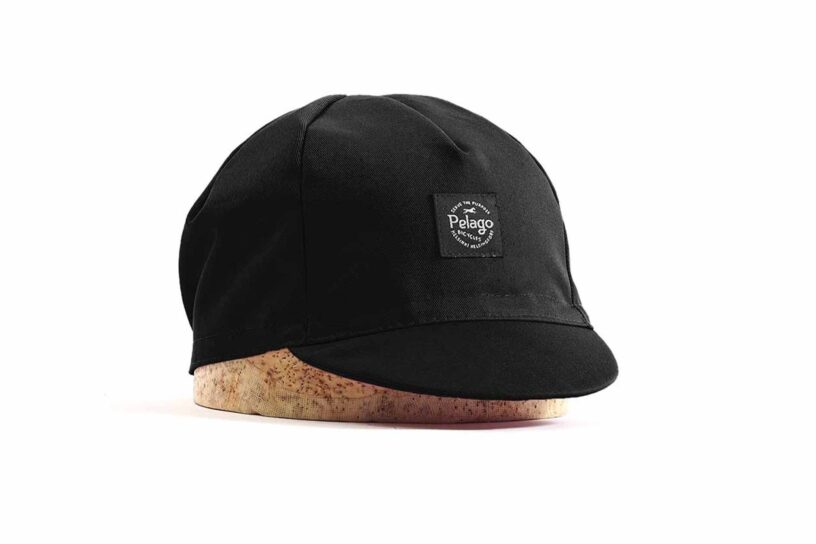 Pelago Bicycles Cycling Cap Patch Black Lores