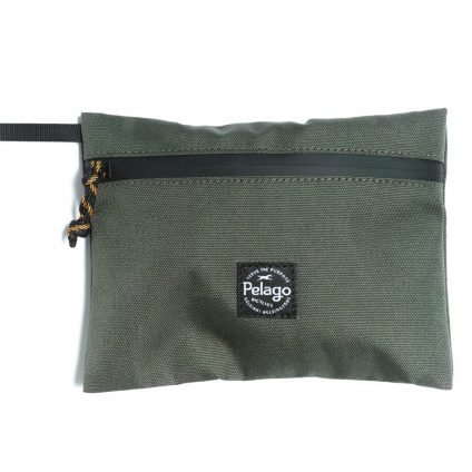 A green pouch