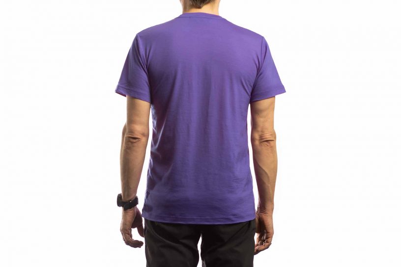 Pelago Merino T-shirt Violet Back