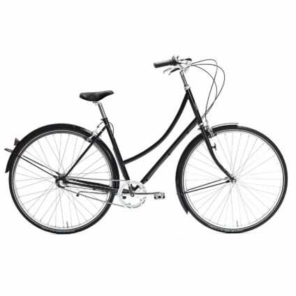 Pelago Bordeaux Eco bicycle with handbrakes in black color