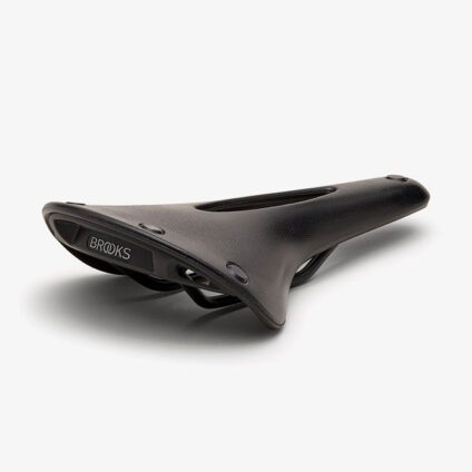 Brooks Cambium C17 All-Weather black saddle for gravel riding, touring and bikepacking