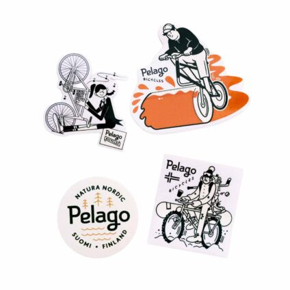 Pelago Sticker set with four mixed and fun stickers