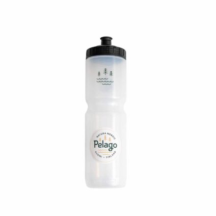 Pelago clear water bottle capacity 900ml with Natura Nordic logo