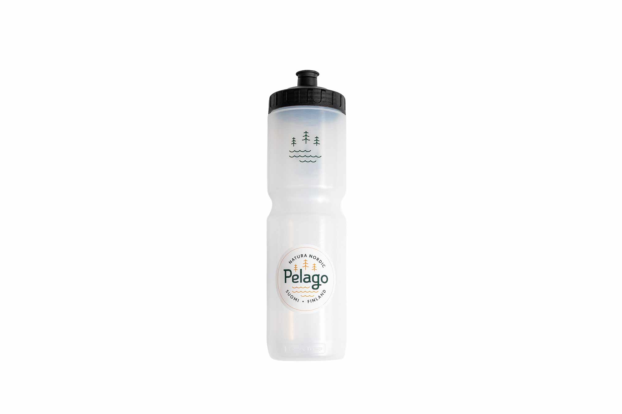 Pelago_water_bottle_natura_nordic_900ml Pelago clear water bottle capacity 900ml with Natura Nordic logo